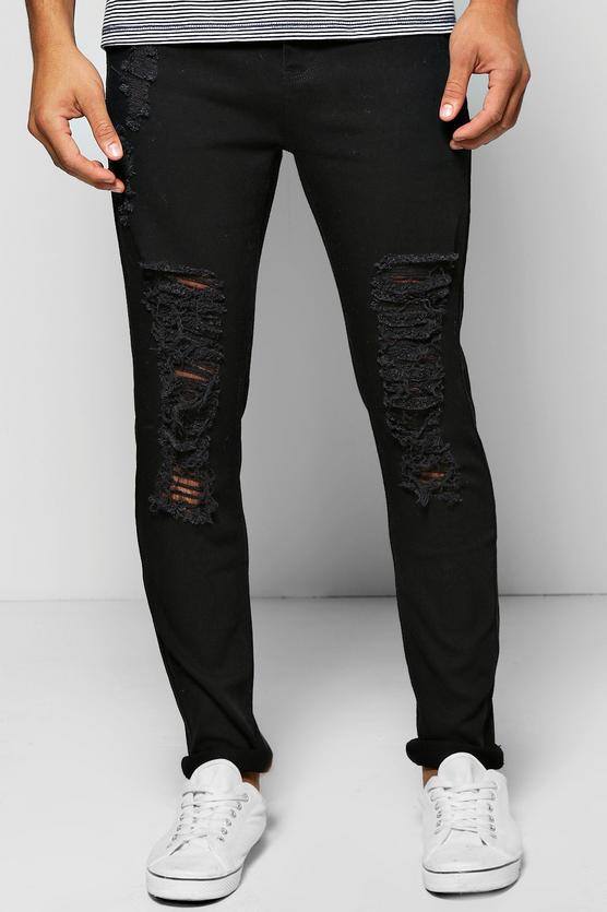 Skinny Fit Jeans With Extreme Rips